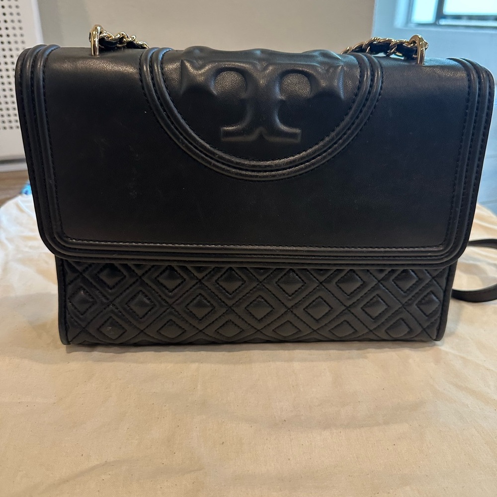 Tory Burch Black Quilted Shoulder Bag